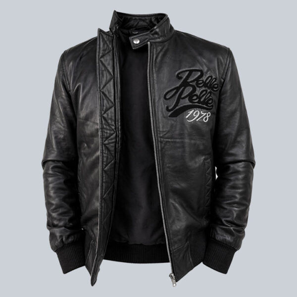 Pelle Pelle Black Leather Jacket for Men