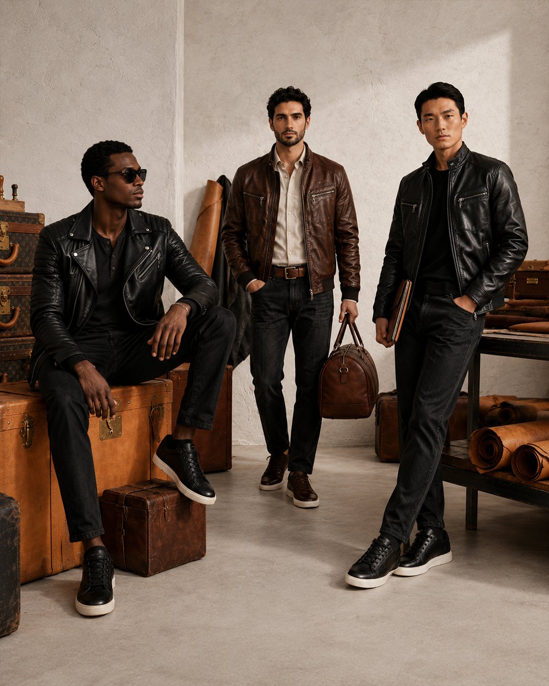 Men's genuine leather jacket collection – shop handcrafted styles from Nova X Leather Epping